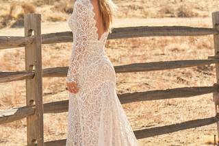 Abito da sposa boho chic pizzo