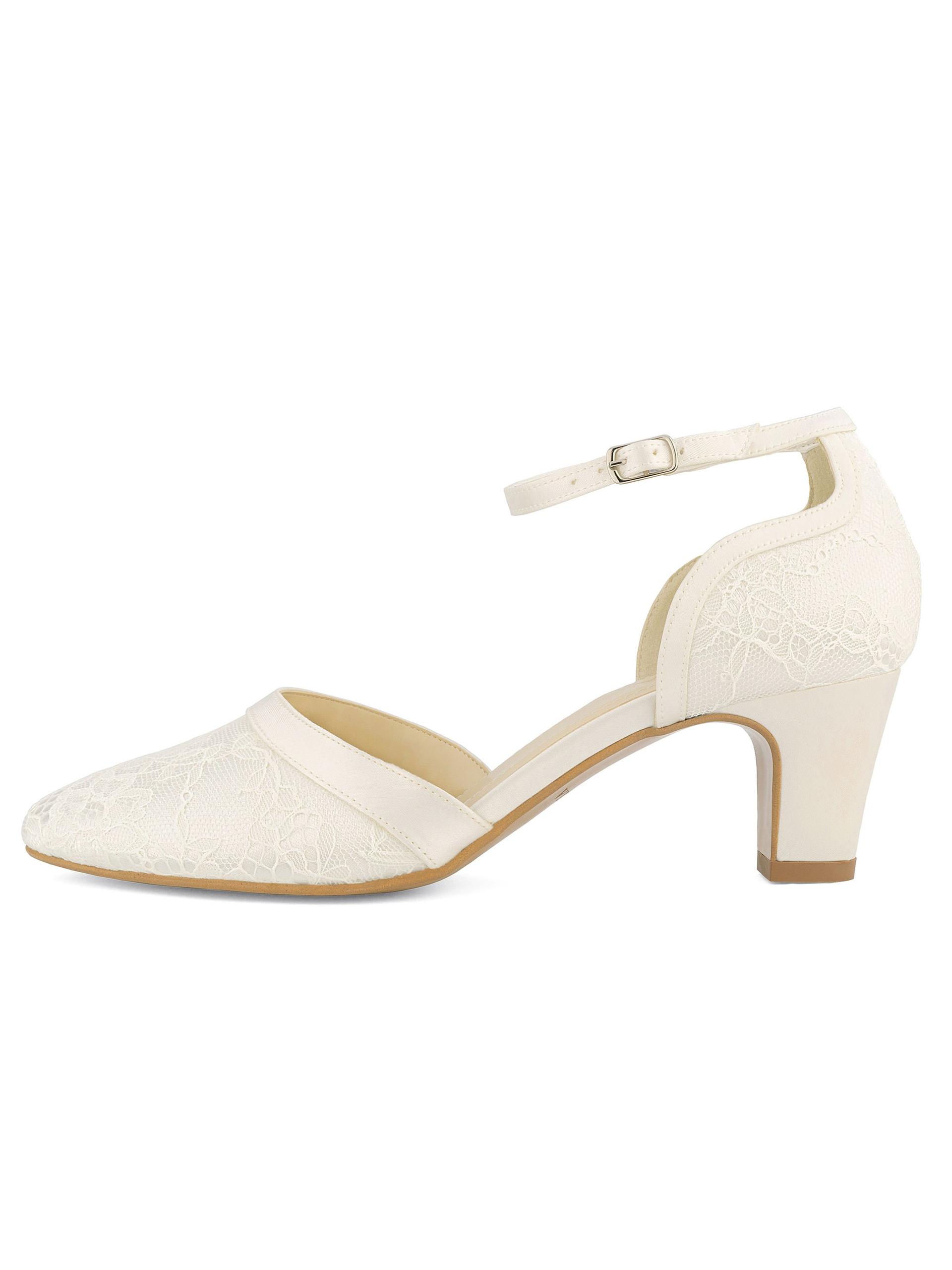 Scarpe Da Sposa Con Tacco A Blocco 9 Cm E Plateau | Décolleté Slingback Eleganti Per Donna | Versatili Per Ufficio E Feste