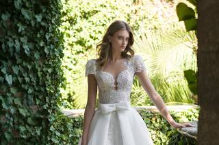 abito da sposa 2 in 1 con gonna rimovibile