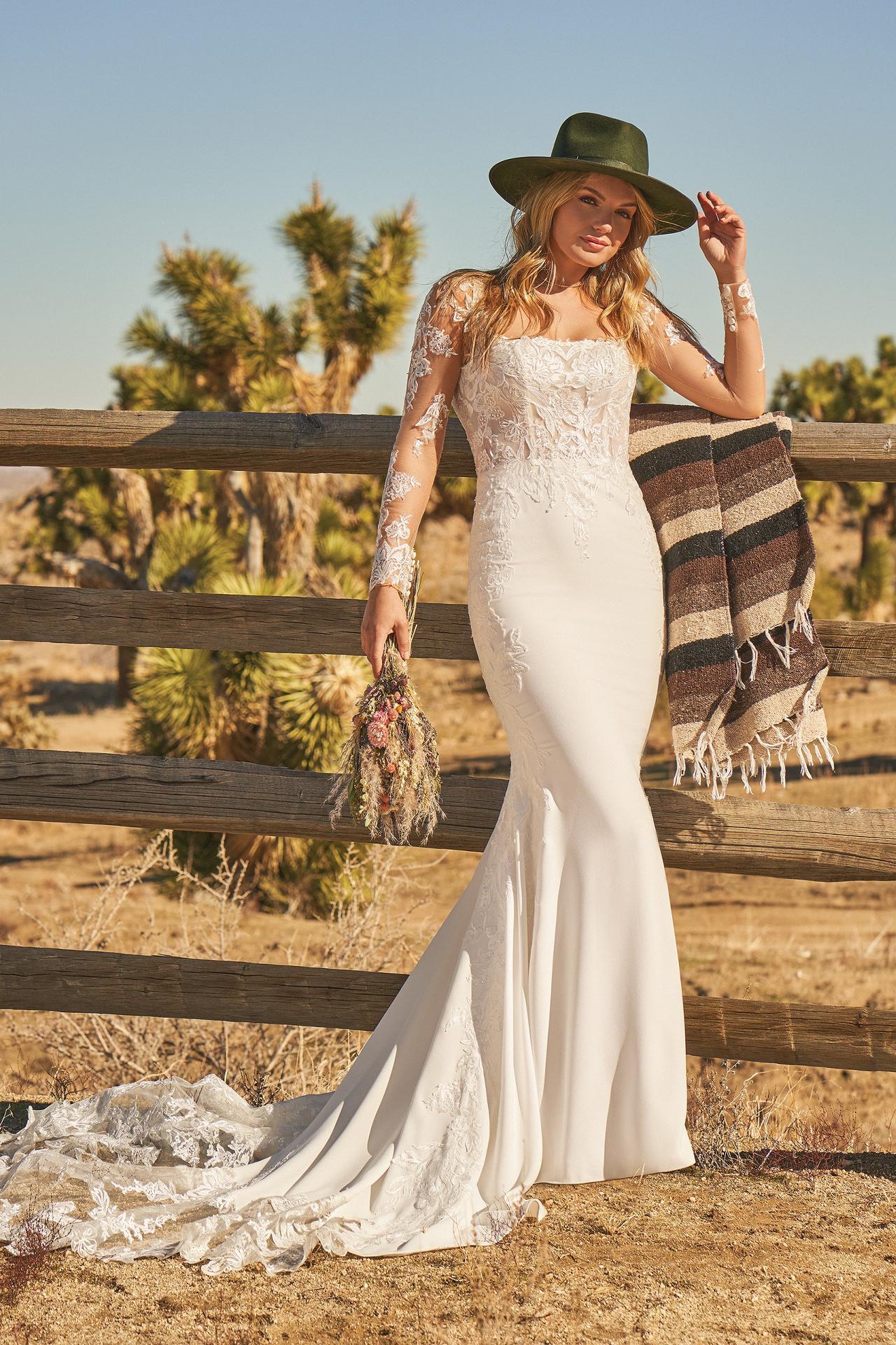 abito da sposa country a sirena