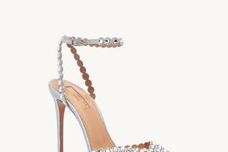 scarpe da sposa lace-up  con pietre