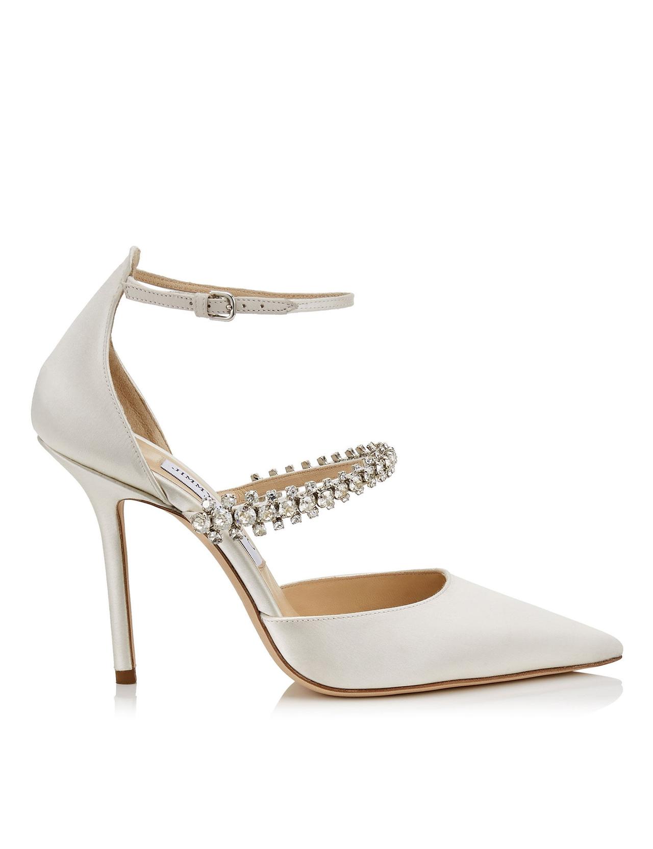 scarpe sposa con cinturino gioiello