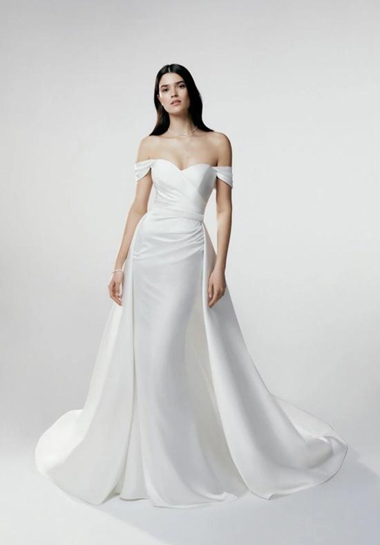 Abito da sposa in taffetà dual dress