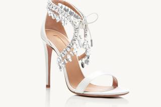 scarpe da sposa lace-up con ciondoli