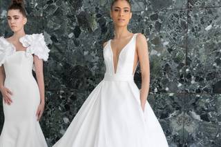 Abito da sposa in taffetà