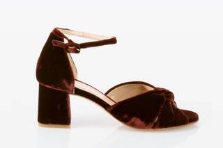 scarpa sposa bordeaux velluto