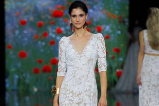 abito da sposa country in pizzo