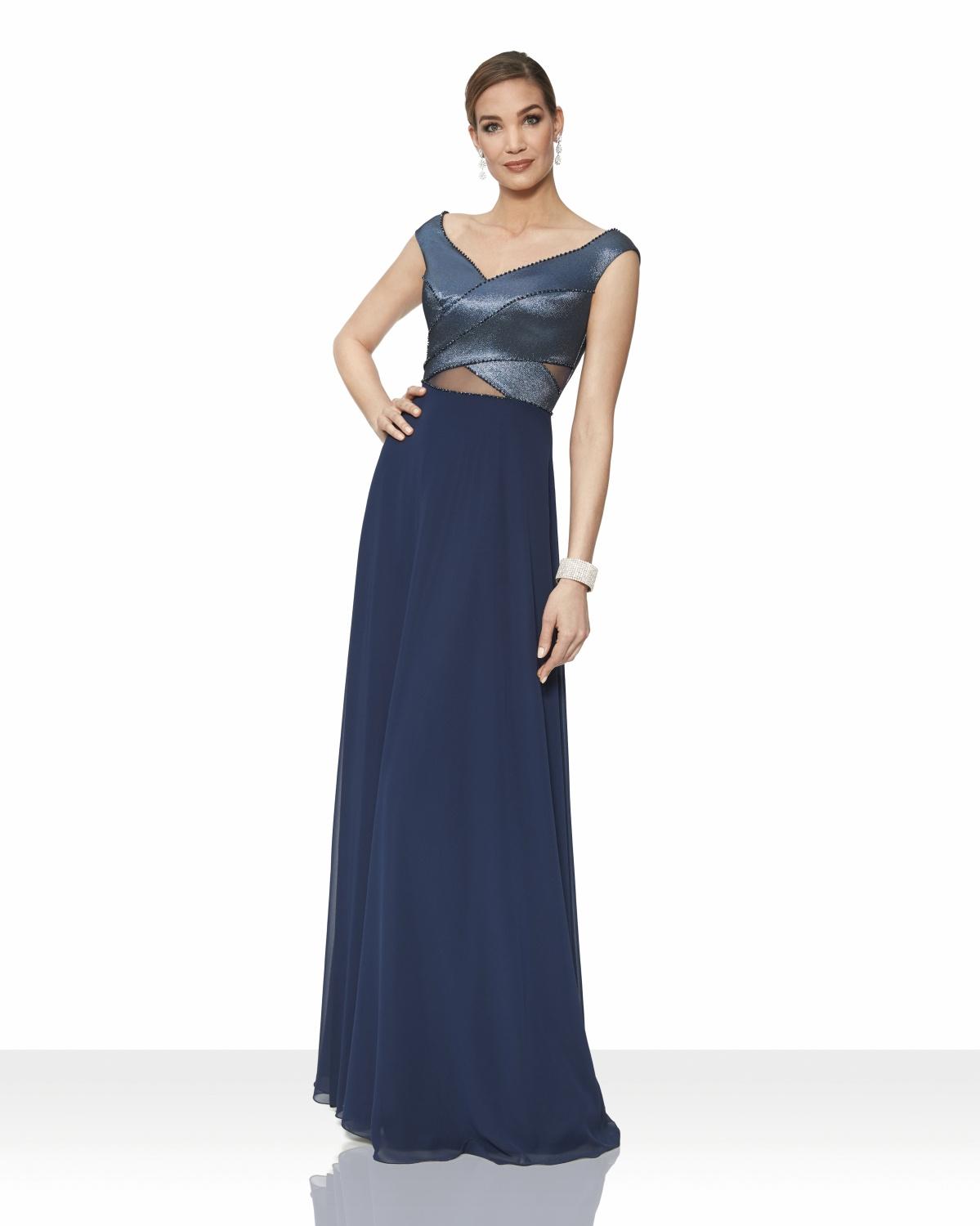 abito cut out blu