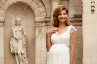 abito da sposa stile impero premaman