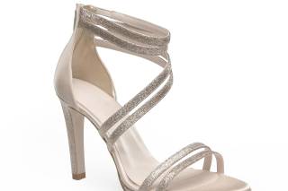 scarpe da sposa lace-up oro