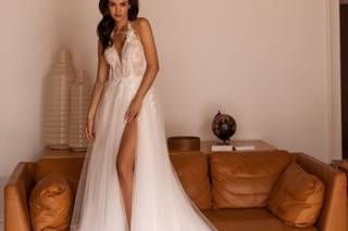 abiti da sposa sexy- abito sposa con spacco