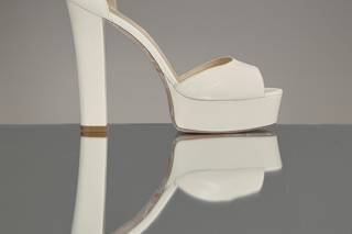 scarpe da sposa lace-up con plateau