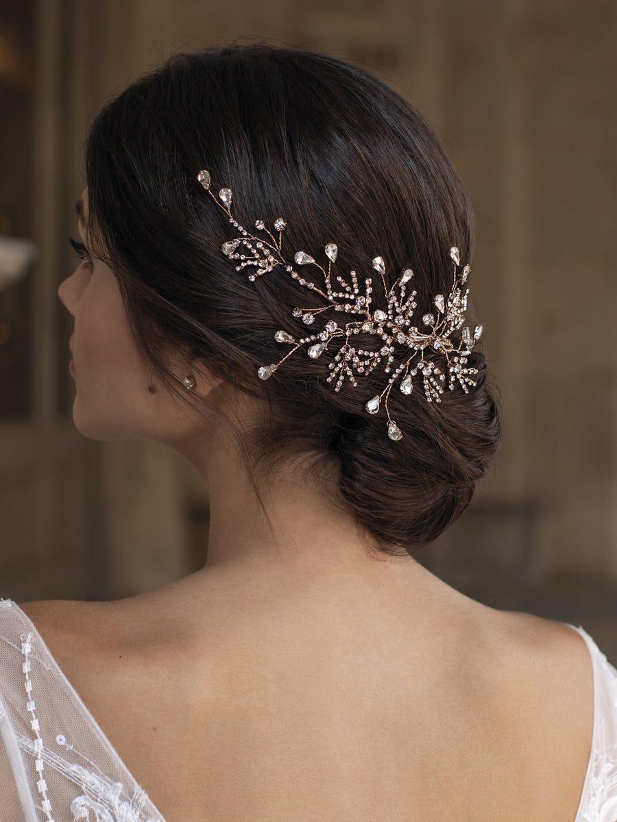 Zircon Snowflake Bridal Headpiece Nozze Accessori Accessori per capelli Gioielli per acconciature Bridal Headband Accessorio per capelli da sposa 