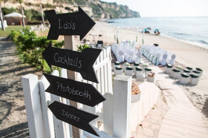 allestimento matrimonio spiaggia