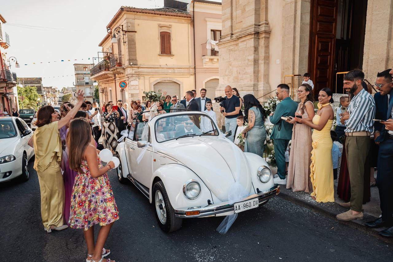 auto matrimonio sposi