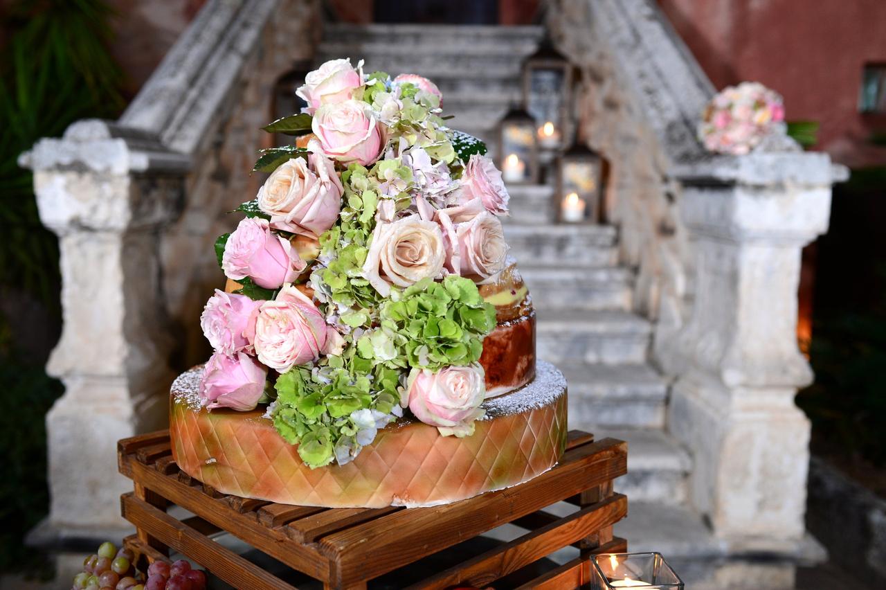 Il Cake topper per la torta nuziale - Fiori d'arancio Wedding