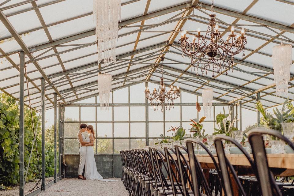 Matrimonio in serra per un evento a tutto green + 13 location uniche