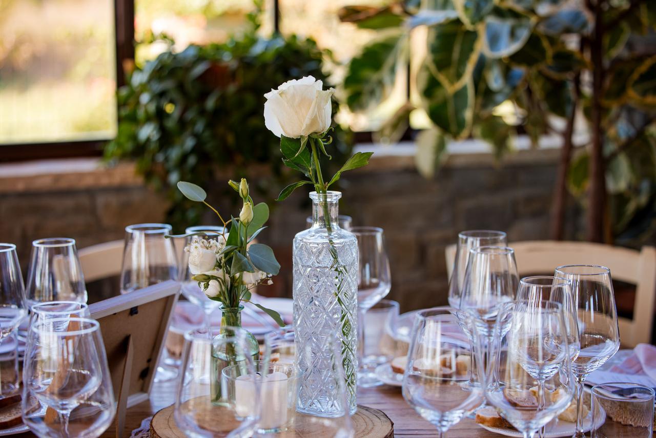 centrotavola per matrimonio vasi