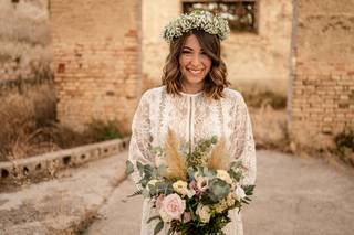 Acconciatura sposa capelli medi