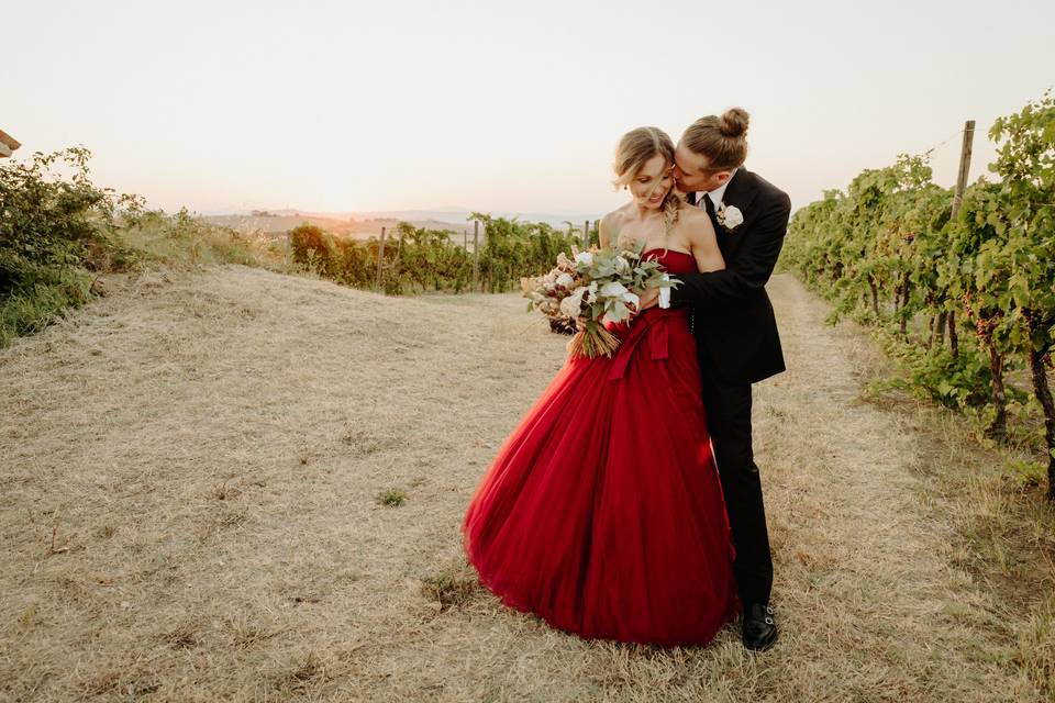 Matrimonio in rosso: 12 incantevoli idee per voi