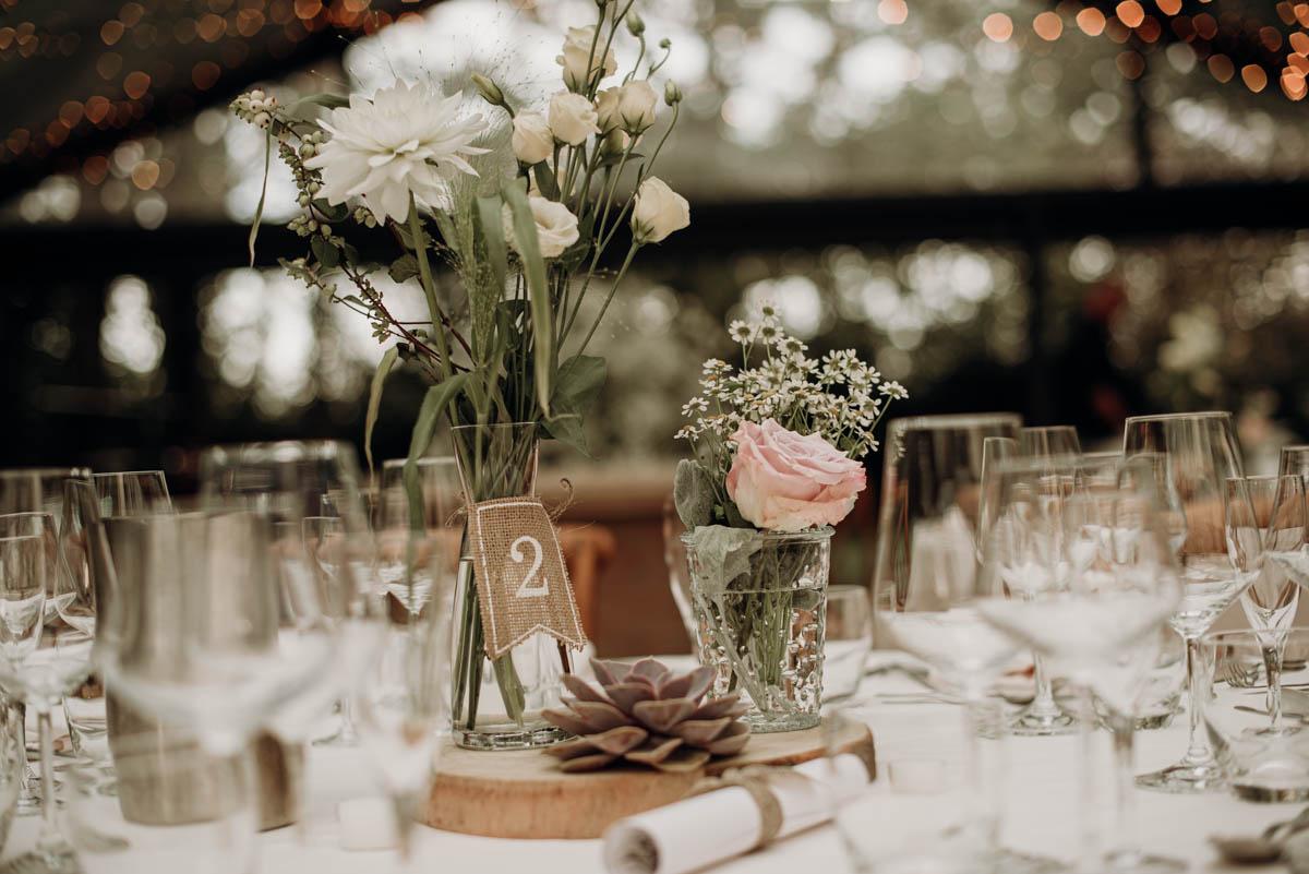 centrotavola fiori matrimonio vaso di vetro