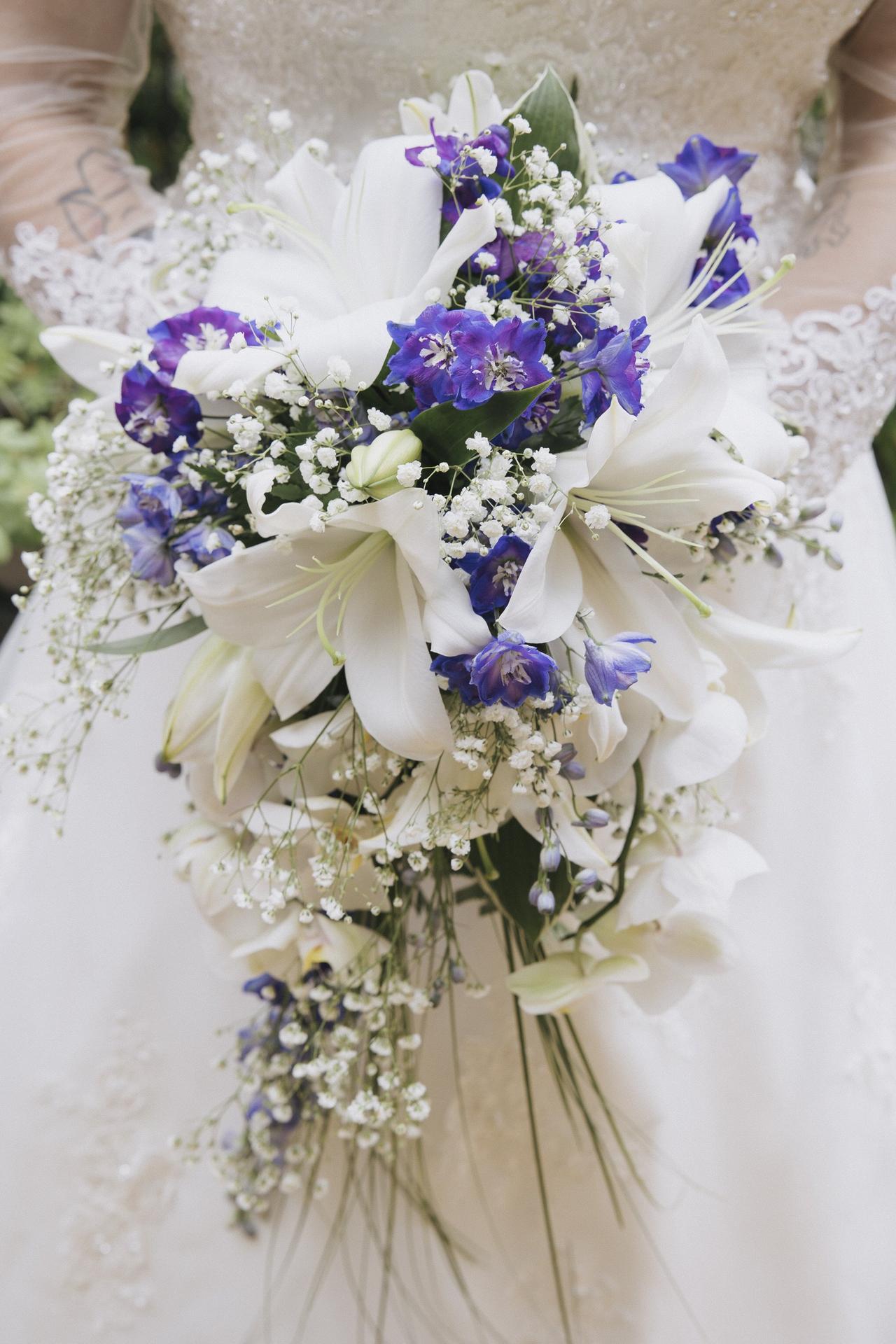 Bouquet da sposa a cascata, un protagonista importante