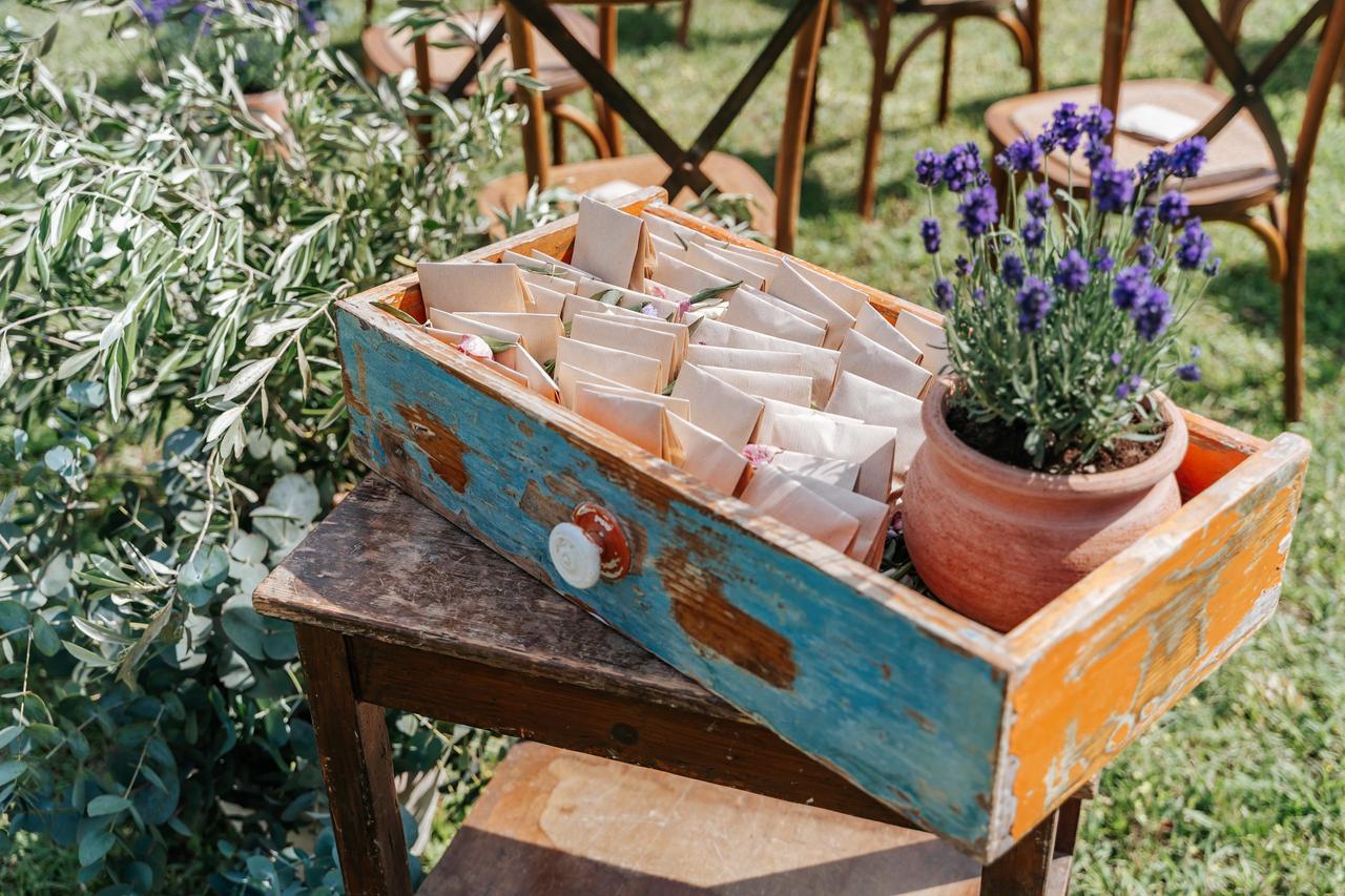 centrotavola per matrimonio fai-da-te rustico