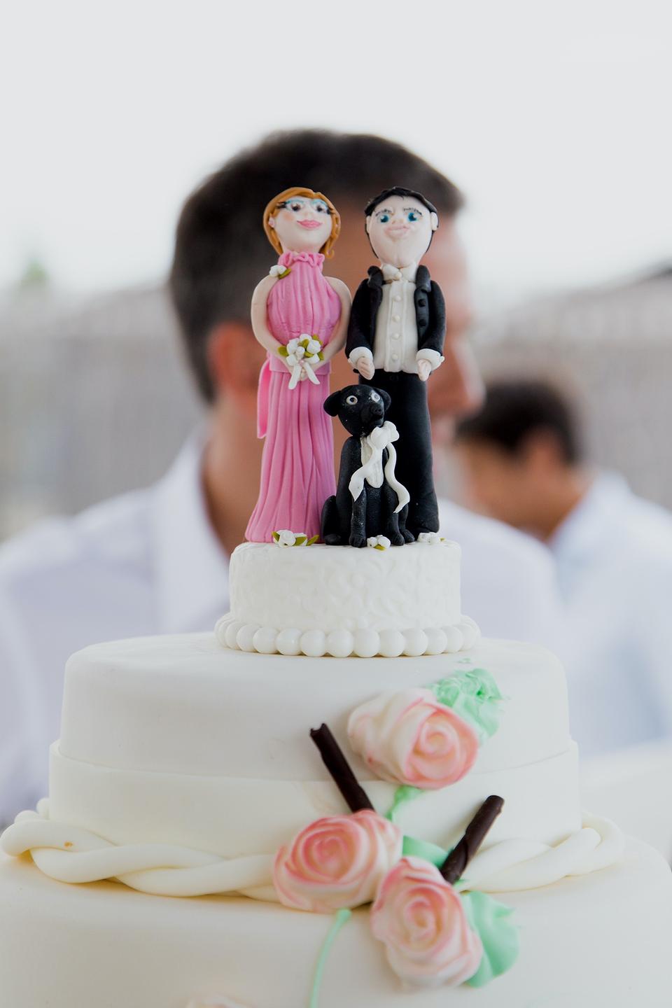 Statuine Per Torta Nuziale Lesbica | Due Spose Con Mazzi Di Fiori, In Poliresina, 21 Cm, Souvenir Per Matrimonio