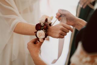 bracciale testimone con fiori autunnali