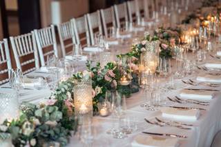 mise en place matrimonio bianco