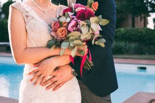 bouquet matrimonio tema rosa