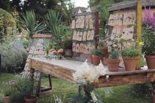 tableau de mariage rustico