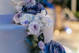 torta per matrimonio civile con rose