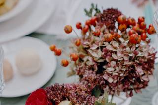 centrotavola con frutta e verdura centrotavola con frutta e fiori