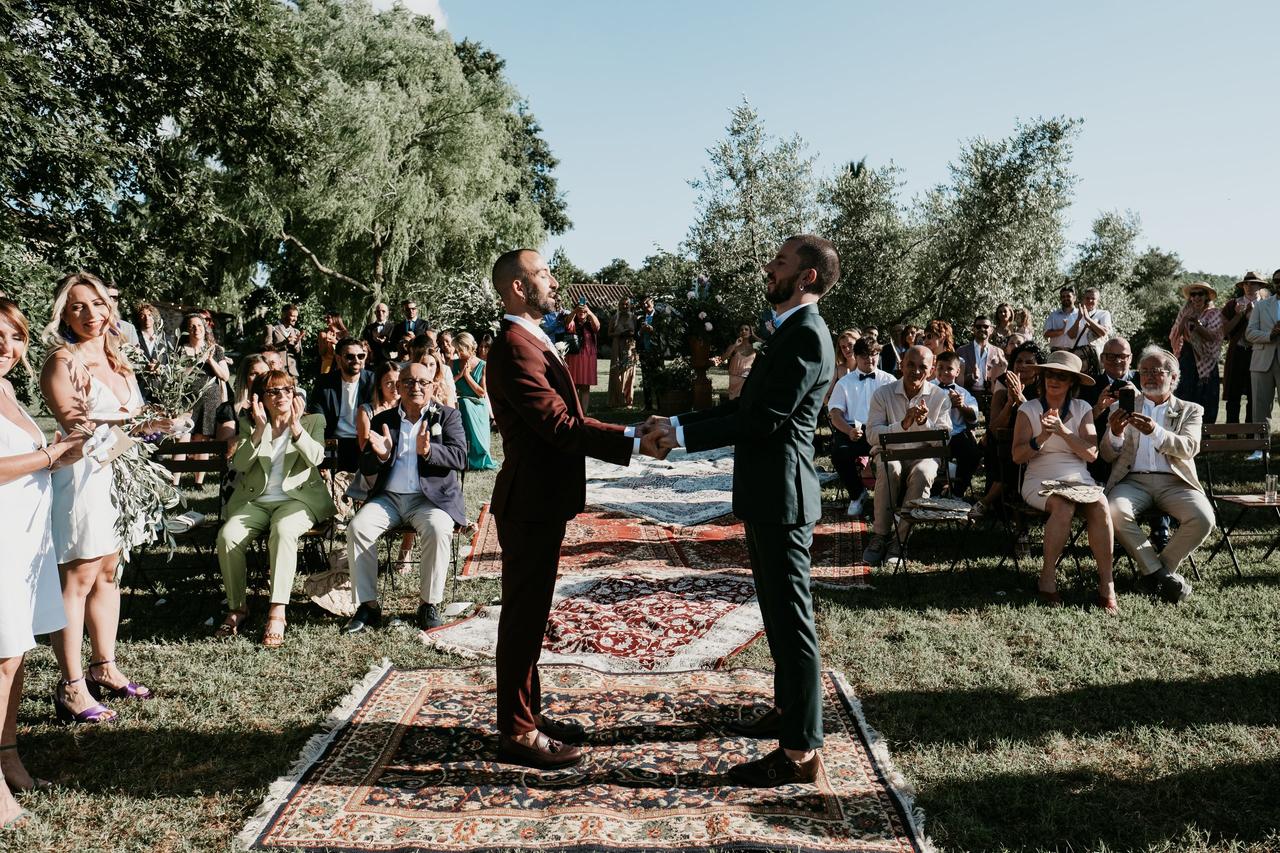 matrimonio con cerimonia all'aperto