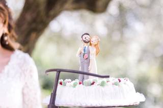 Torta Nuziale Toppers Wedding Cake Toppers Decoration Ben-gi Divertente Sposa Sposo Figurine Follie di favori Unico Regalo di Nozze Mestieri della Resina 