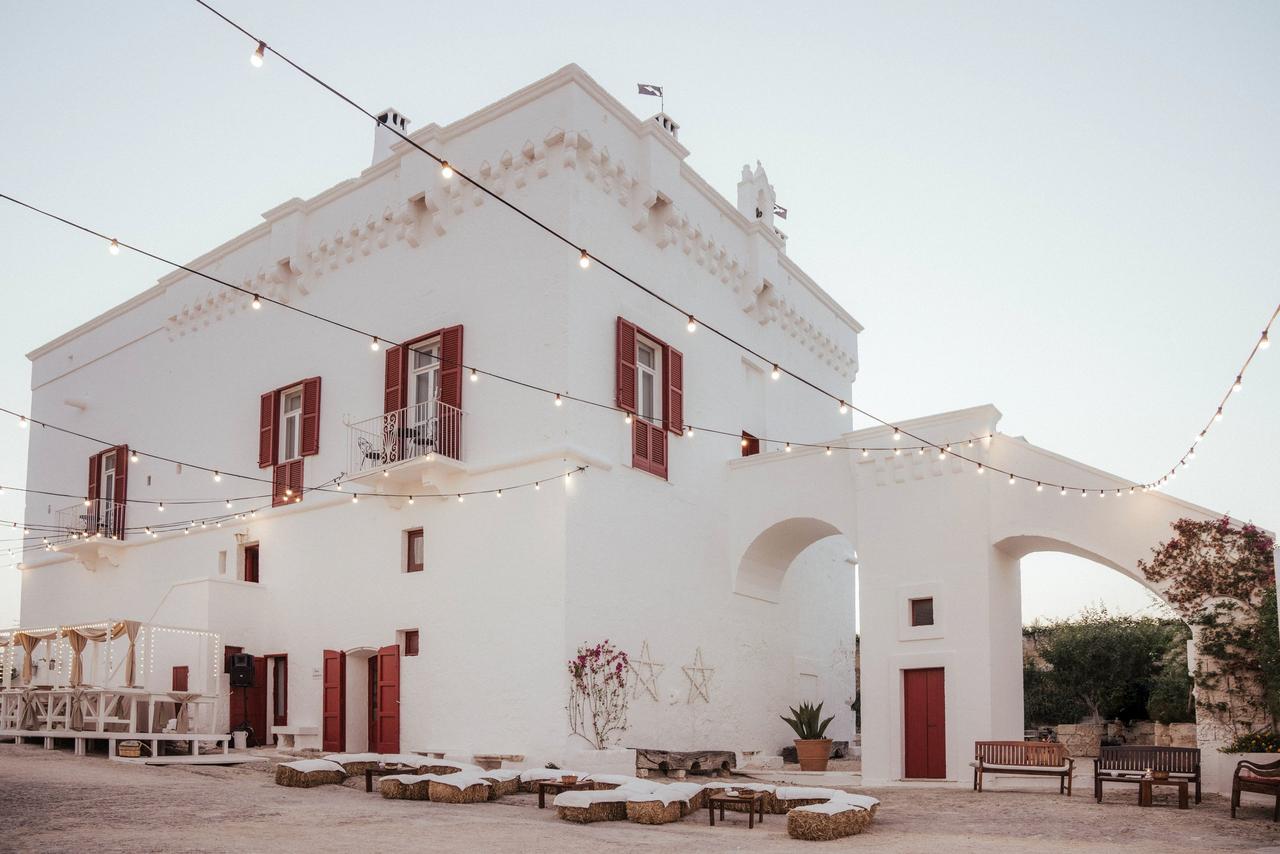 allestimento luci matrimonio all'aperto