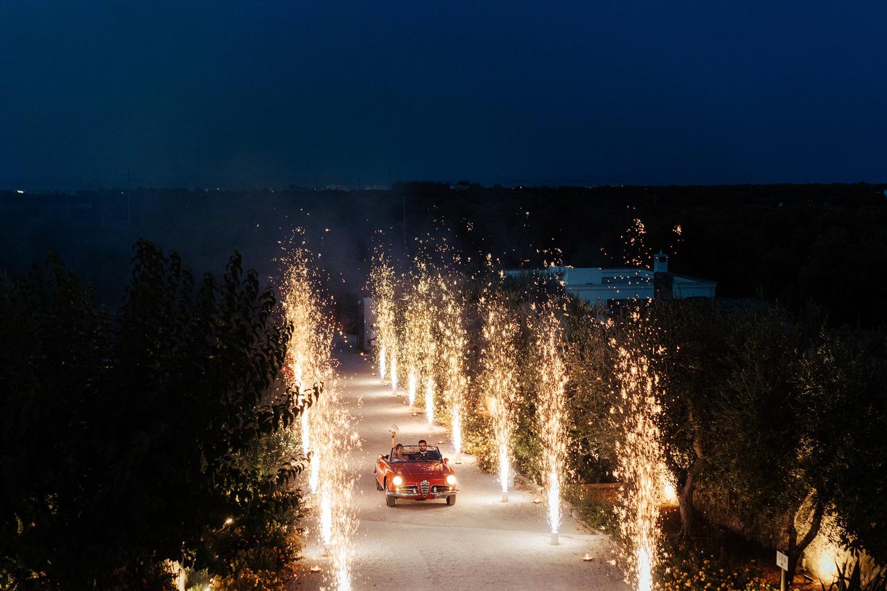 allestimento luci matrimonio