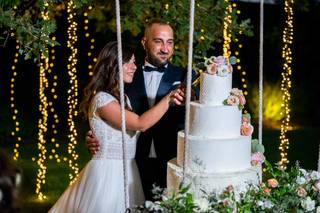 torta matrimonio su altalena