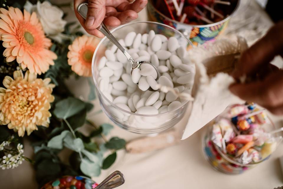 confetti per matrimonio in boule di vetro