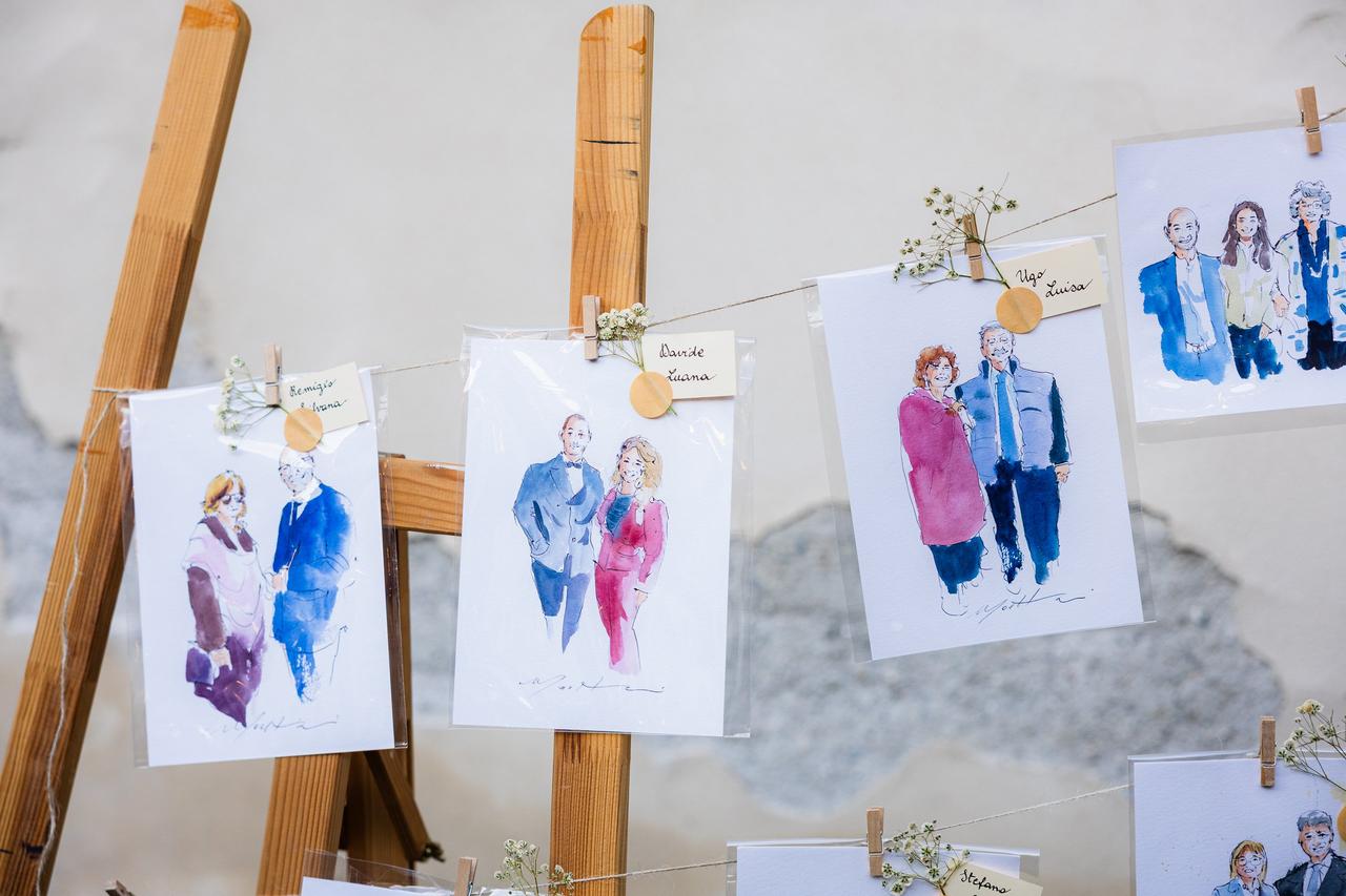 bomboniere fai da te disegni personalizzatui degli invitati
