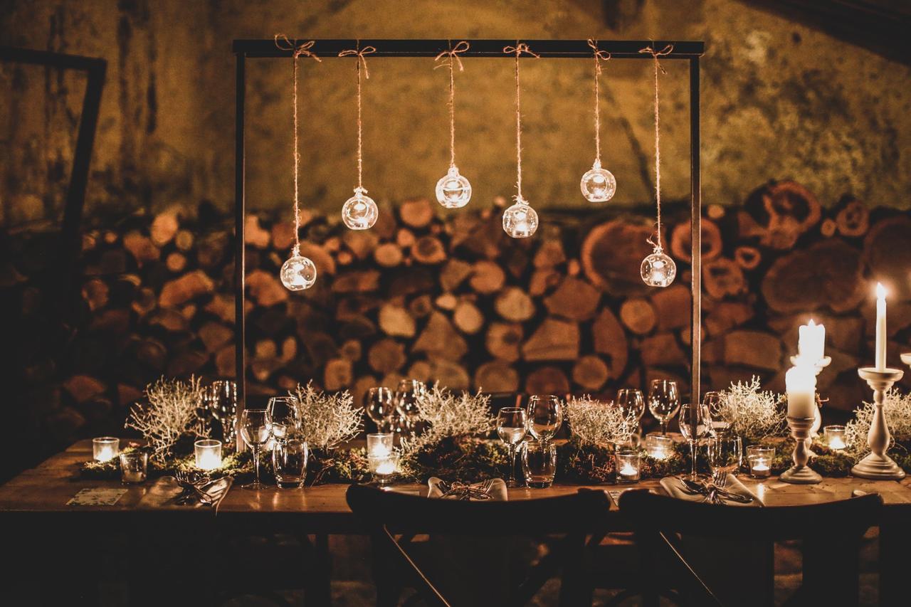 decorazioni per matrimonio invernale in legno