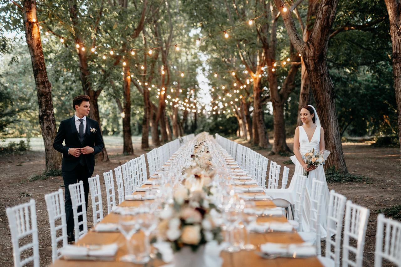 banchetto matrimonio tema natura