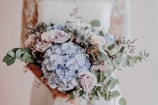 bouquet autunnale con ortensie