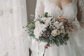 bouquet invernale da sposa palette tenua