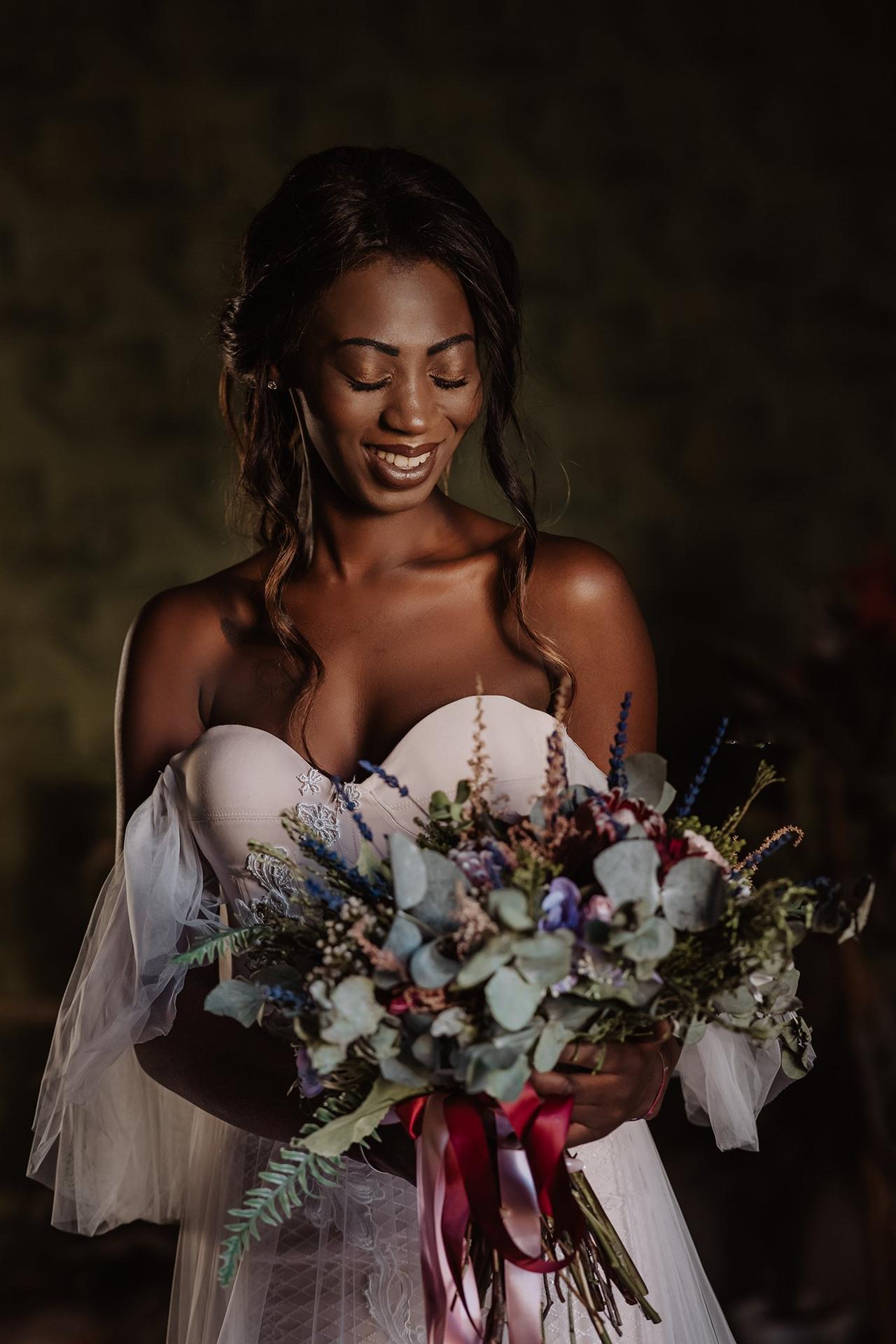 Bouquet da sposa a cascata