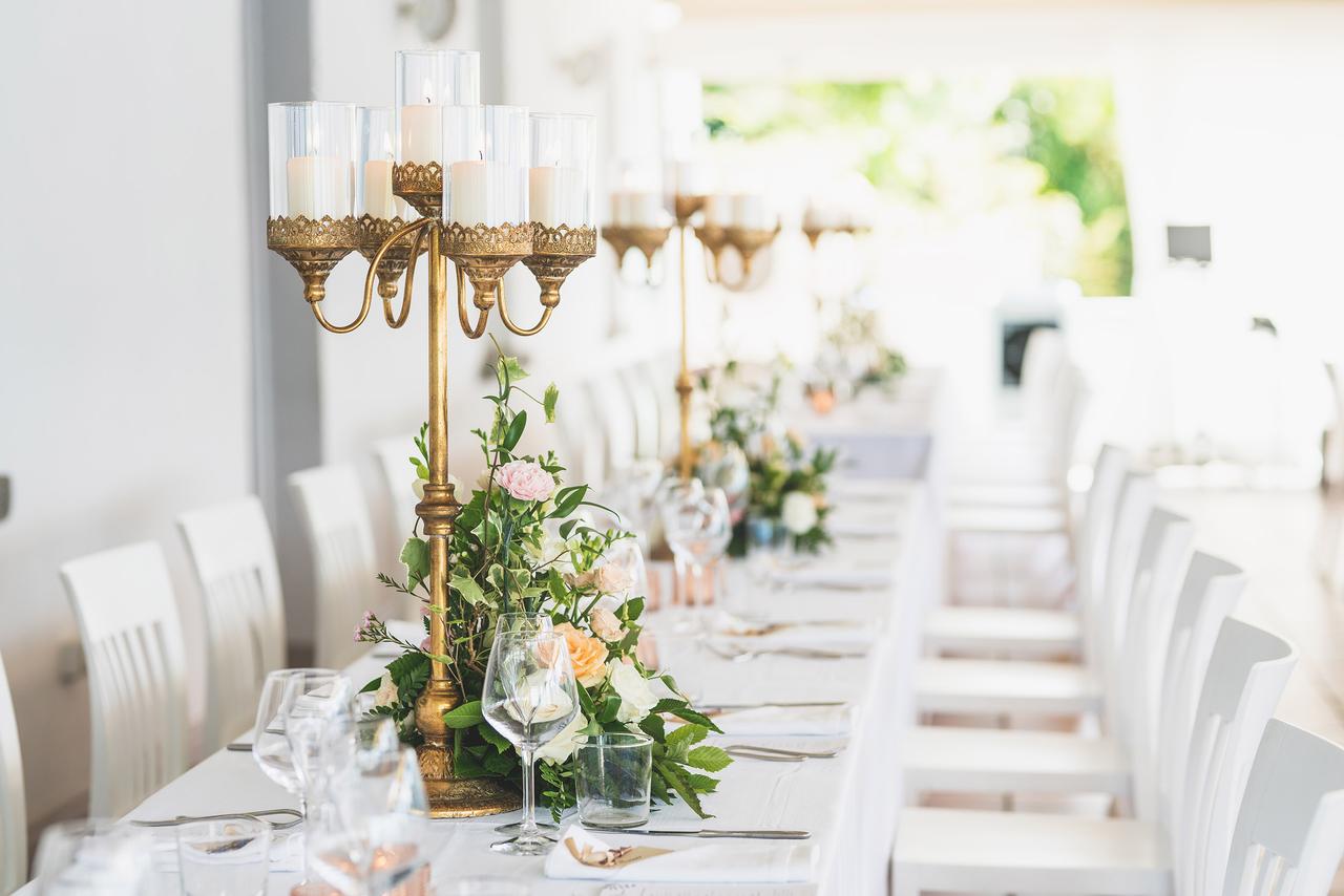 centrotavola matrimonio con candele