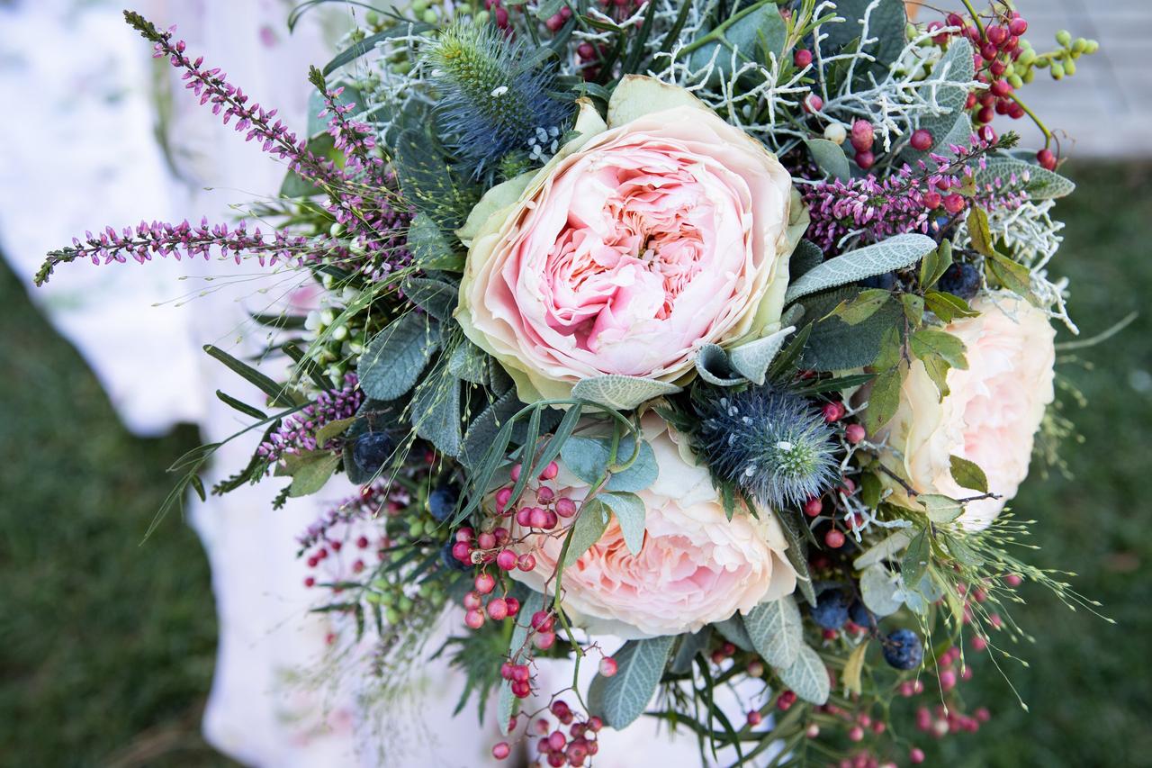 Peonia avorio Segnaposto Matrimonio Pick di fiori con fiocco