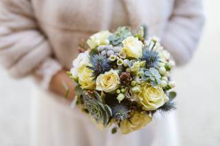 bouquet invernale da sposa multicolore