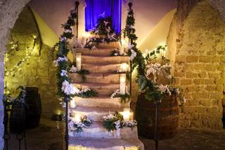 decorazioni cascina per matrimonio invernale